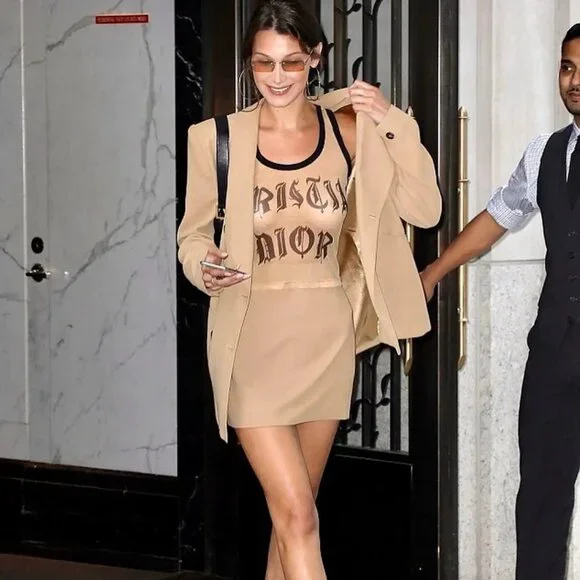 Christian Dior SS 2002 Gothic Logo Mesh Tank – Authentic